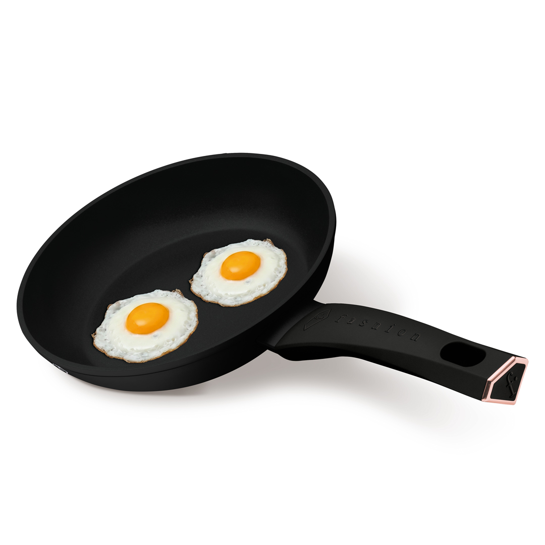 Tapadásmentes serpenyő, 20 cm, fekete és rózsaarany, kép 4