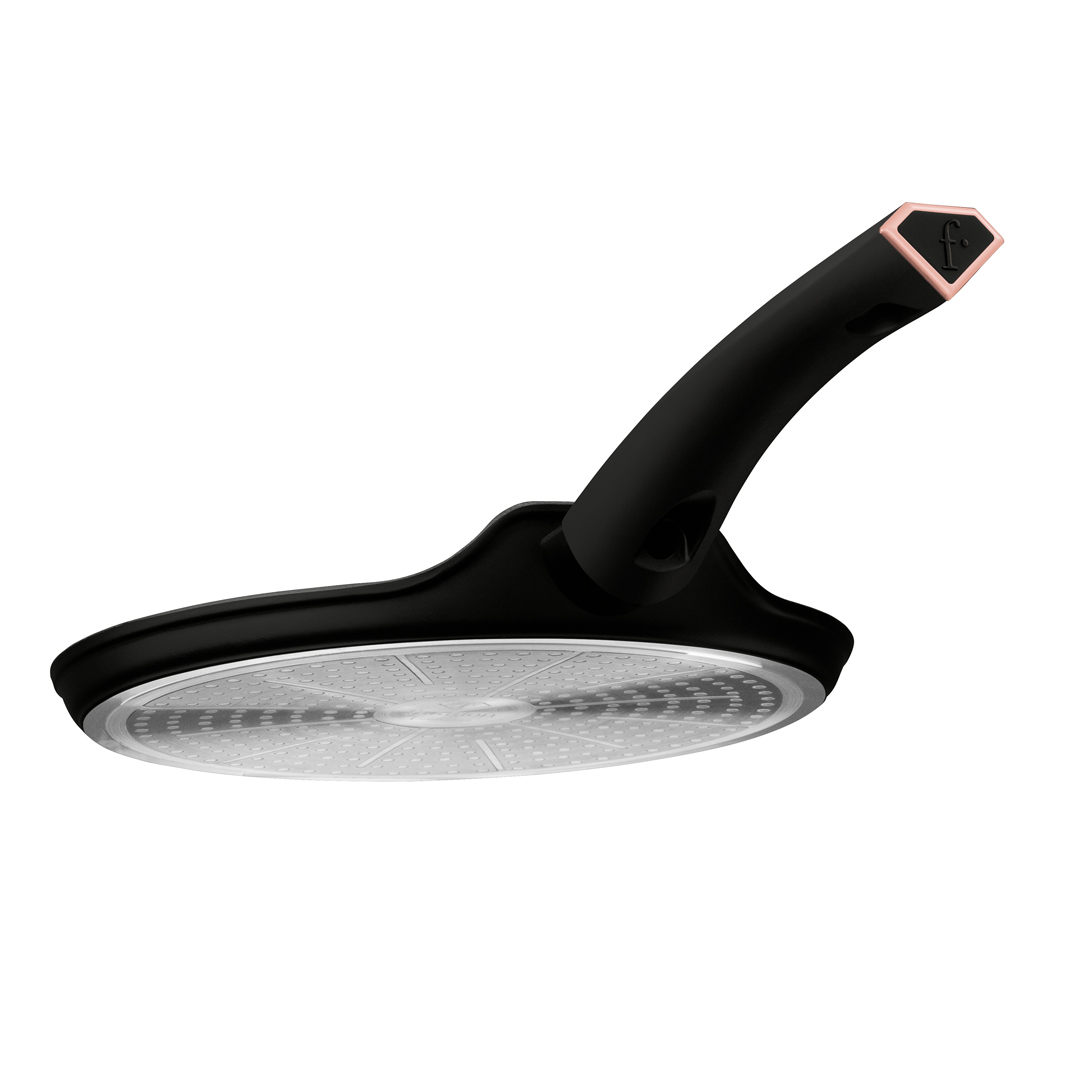 Antihaft-Crêpepfanne, 25 cm, Schwarz und Roségold, Bild 3