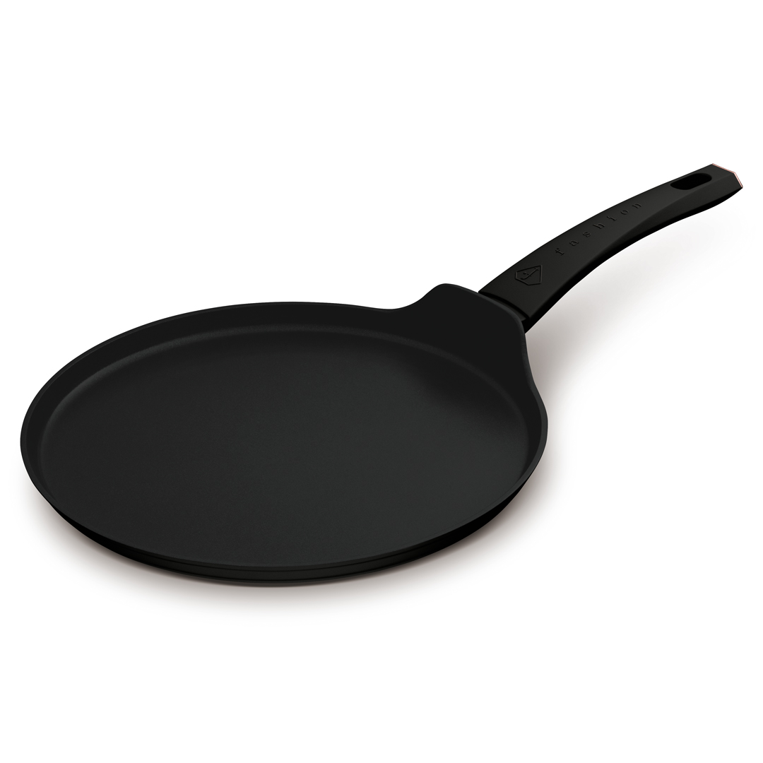 Antihaft-Crêpepfanne, 28 cm, Schwarz und Roségold, Bild 2