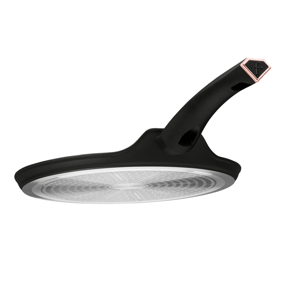 Antihaft-Crêpepfanne, 28 cm, Schwarz und Roségold, Bild 3