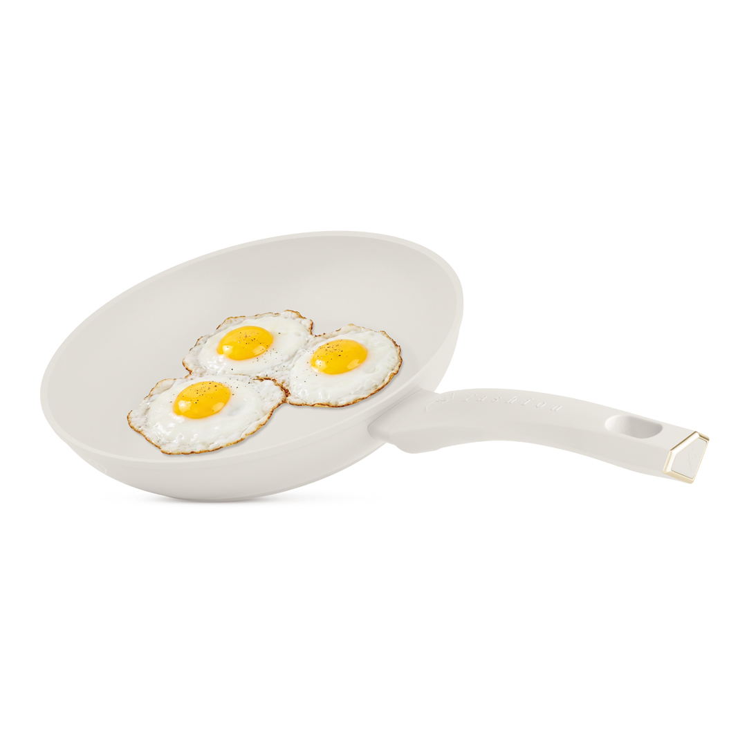 Non-stick frying pan, 24 cm, cream and gold, photo 4