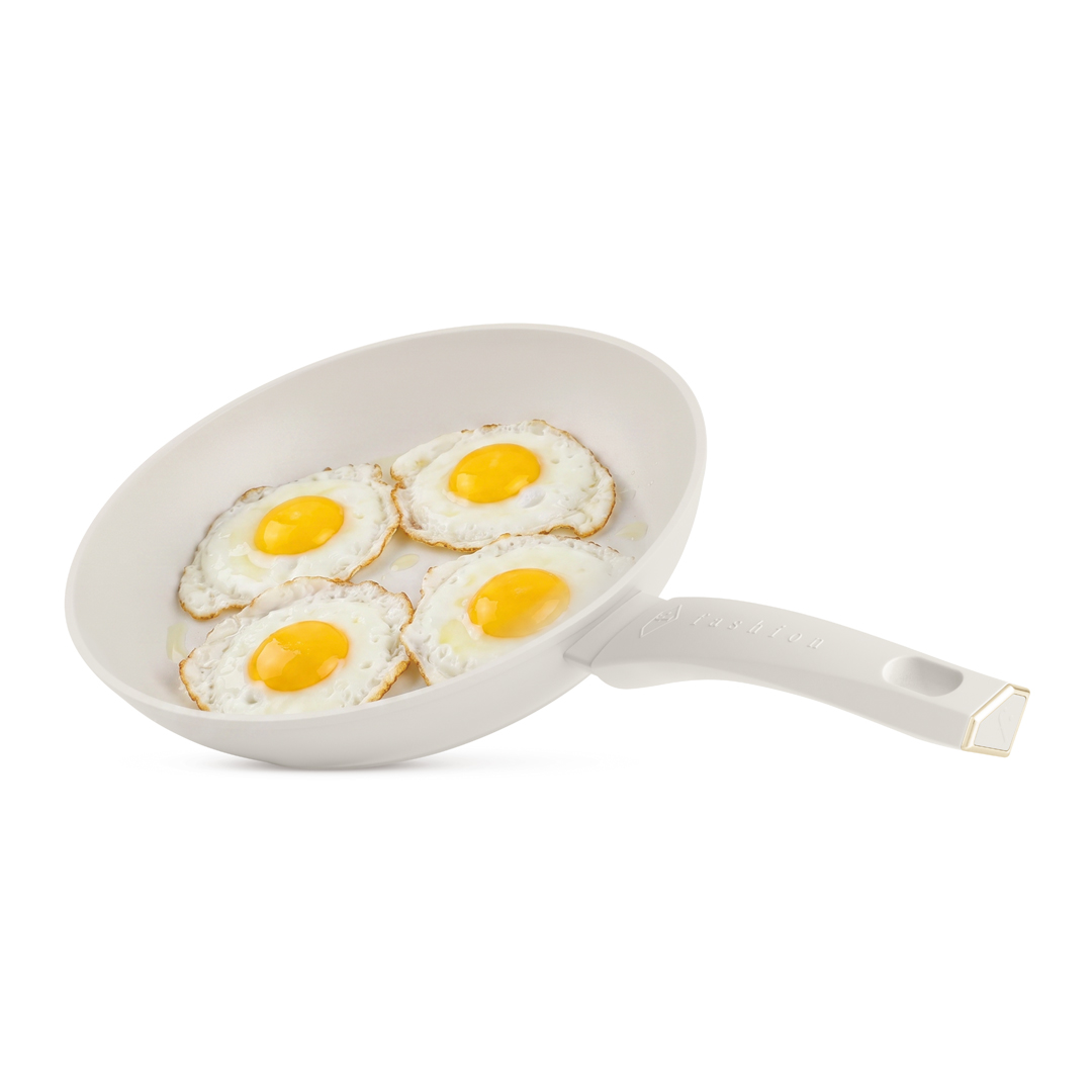 Non-stick frying pan, 28 cm, cream and gold, photo 4