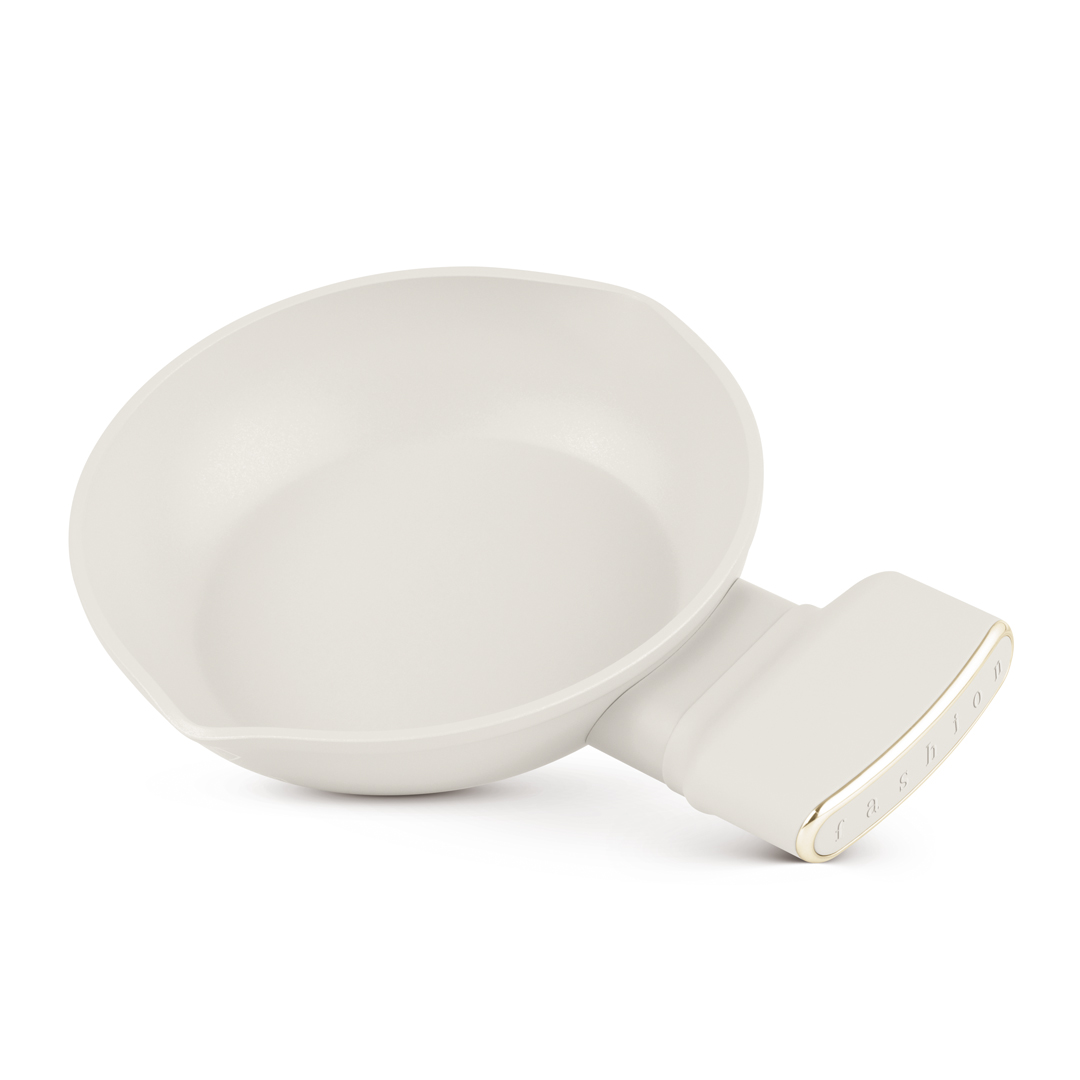 Mini tapadásmentes serpenyő, 16 cm, krém és arany, kép 1