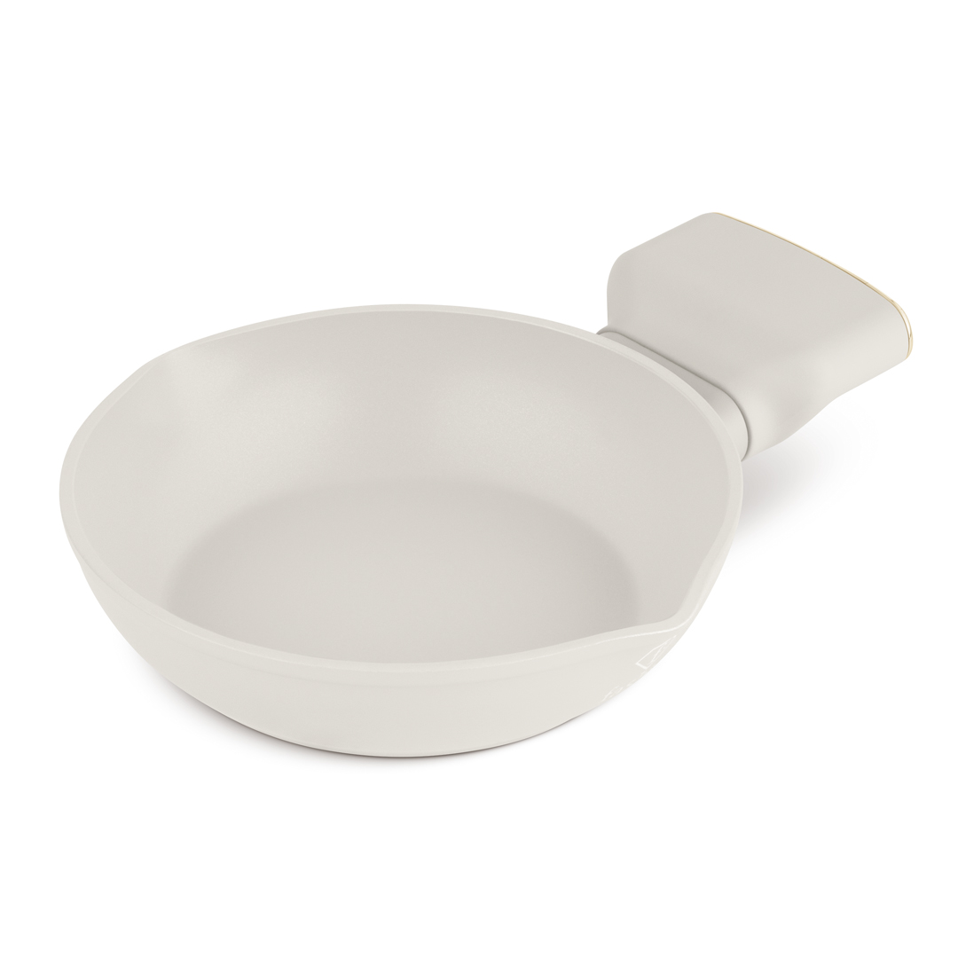 Mini tapadásmentes serpenyő, 16 cm, krém és arany, kép 2