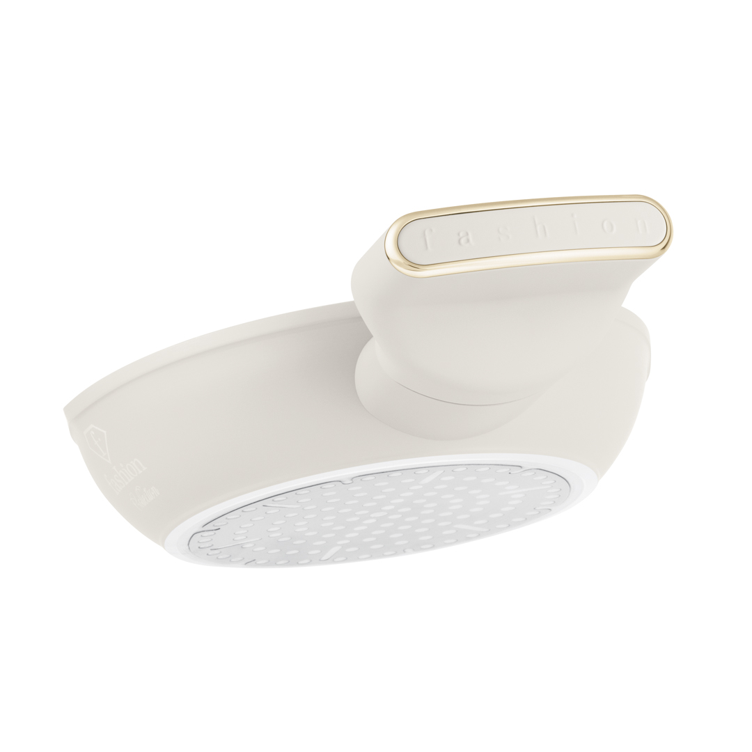 Mini tapadásmentes serpenyő, 16 cm, krém és arany, kép 3