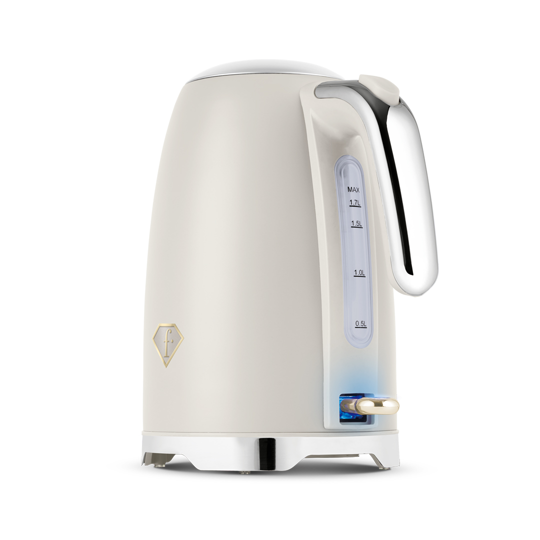 Wasserkocher, 1,7 l, Creme und Gold, Bild 3
