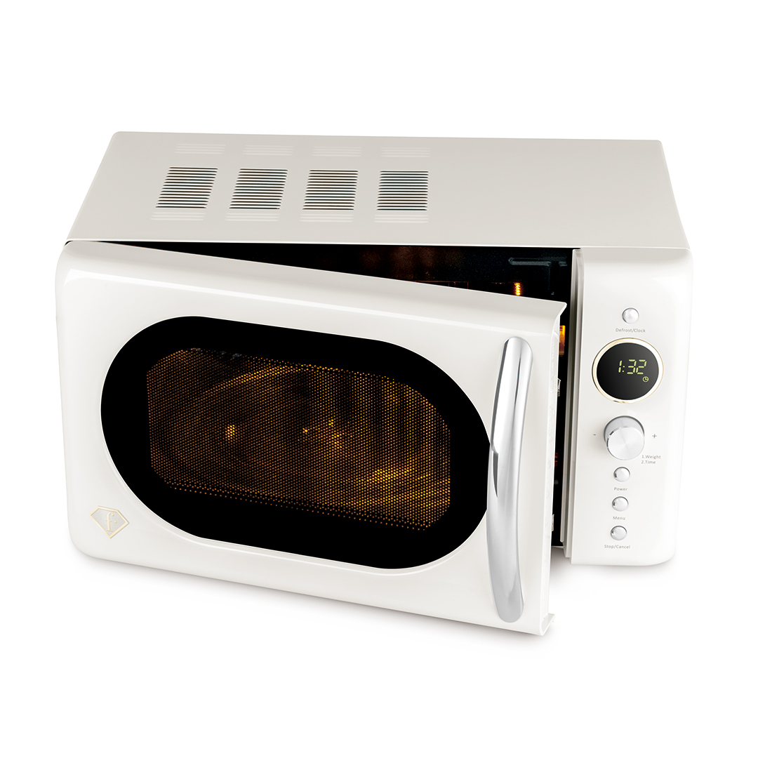 Digitale Mikrowelle, 20 l, Creme und Gold, Bild 4