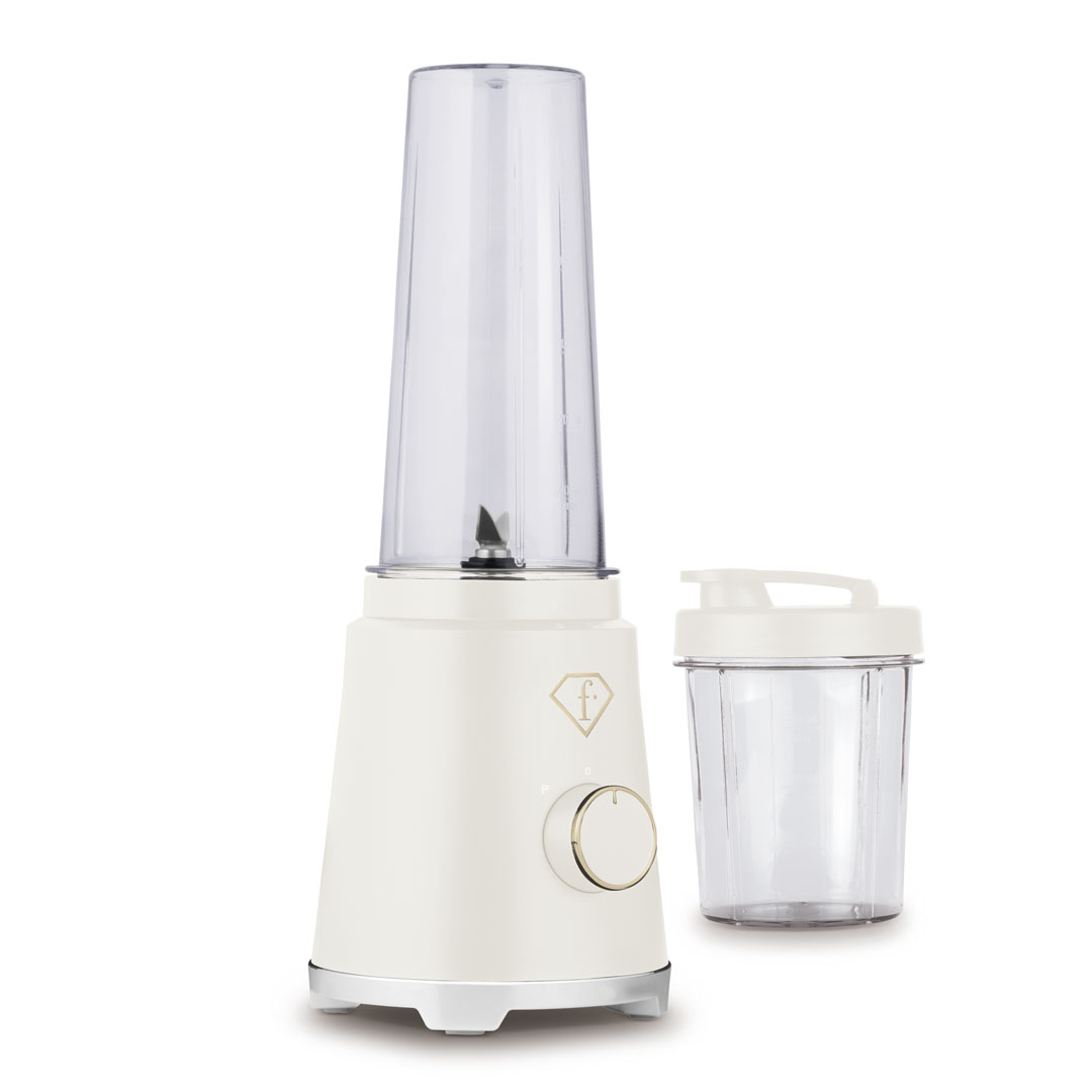 Smoothie-készítő 2 kulaccsal, krém és arany, kép 1