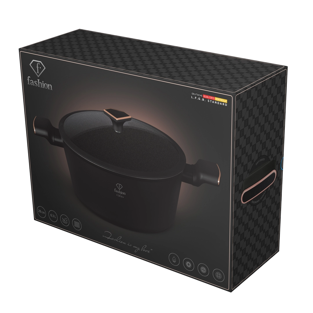 The casserole's retail box