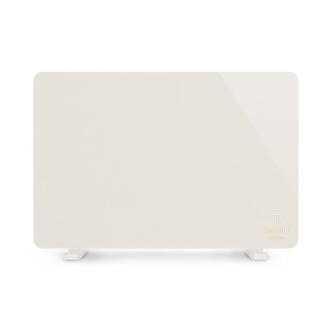 Üveg fűtőpanel Wi-Fi-vezérléssel, krém és arany, kép 2