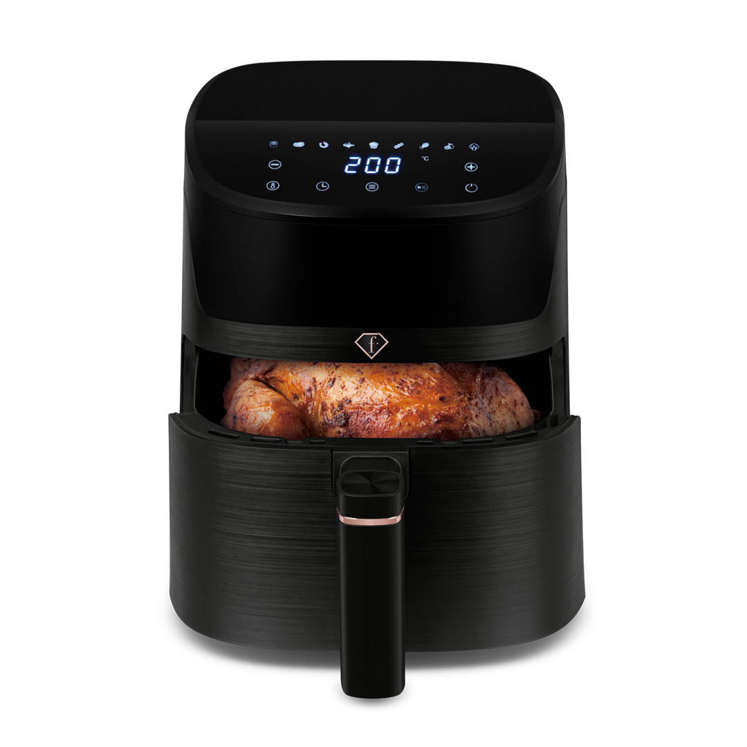 Air Fryer, 6 l, fekete és rózsaarany, kép 2